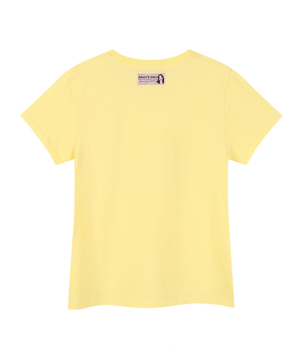 라라폭스(LALAFOX) RUBBING FOX REGULAR T-SHIRT YELLOW BS2CH003
