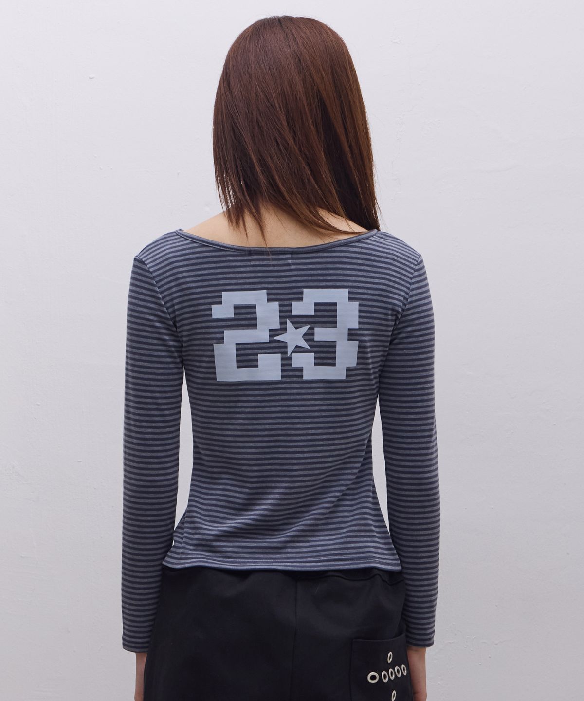 에브리시(EVERYASY) 23 로고 롱슬리브 (딥블루)