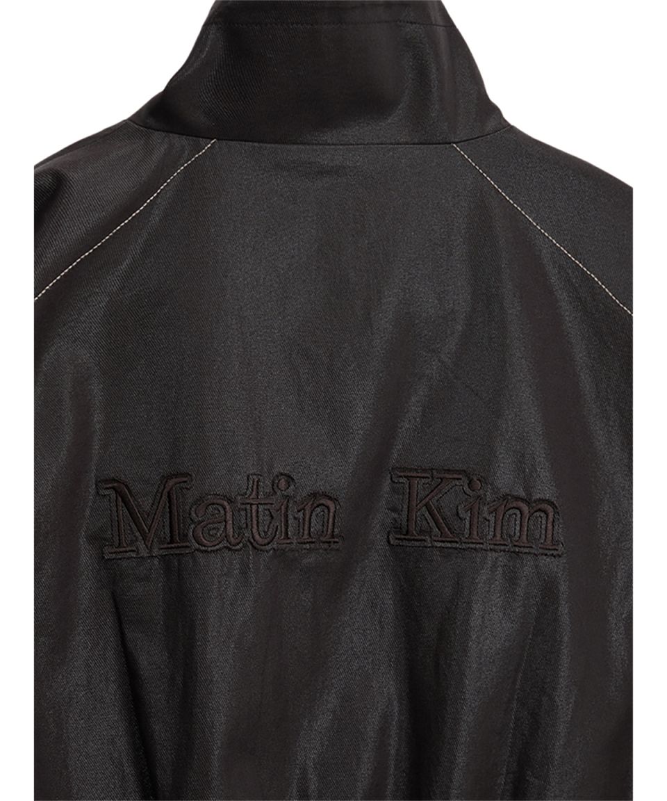 MUSINSA公式 | MATIN KIM MATIN ROUGH COATING CROP BOMBER IN BROWN