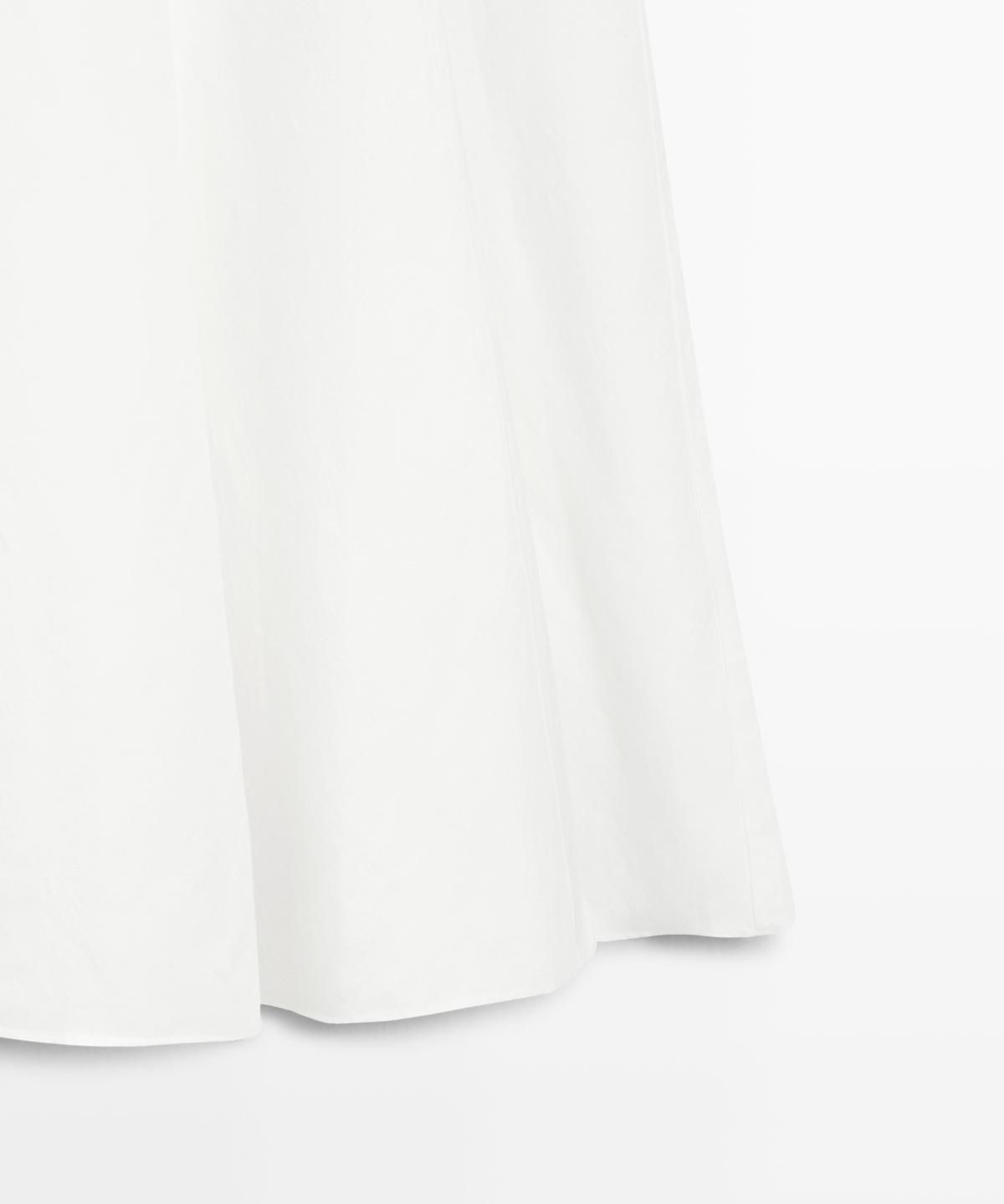 마시모두띠(MASSIMO DUTTI) 플루이드 린넨 미디 원피스