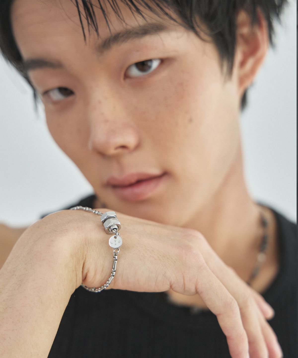 라드에디션(LAD EDITION) LAD미니 볼트 너트 체인 브레이슬릿