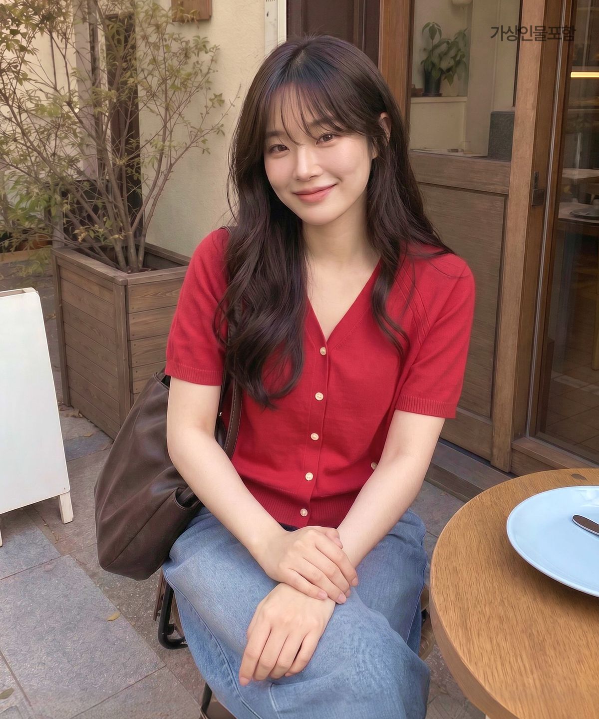 로엠(ROEM) 올데이 브이넥 반팔 가디건 RMCKG25R99