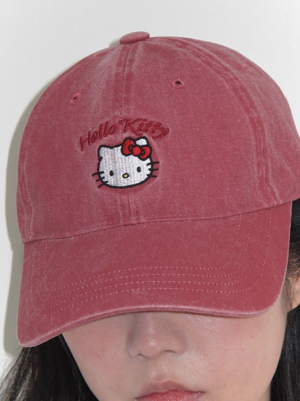 레이브(RAIVE) RAIVE X HELLO KITTY Embroidery Cap VX6MA007_3color