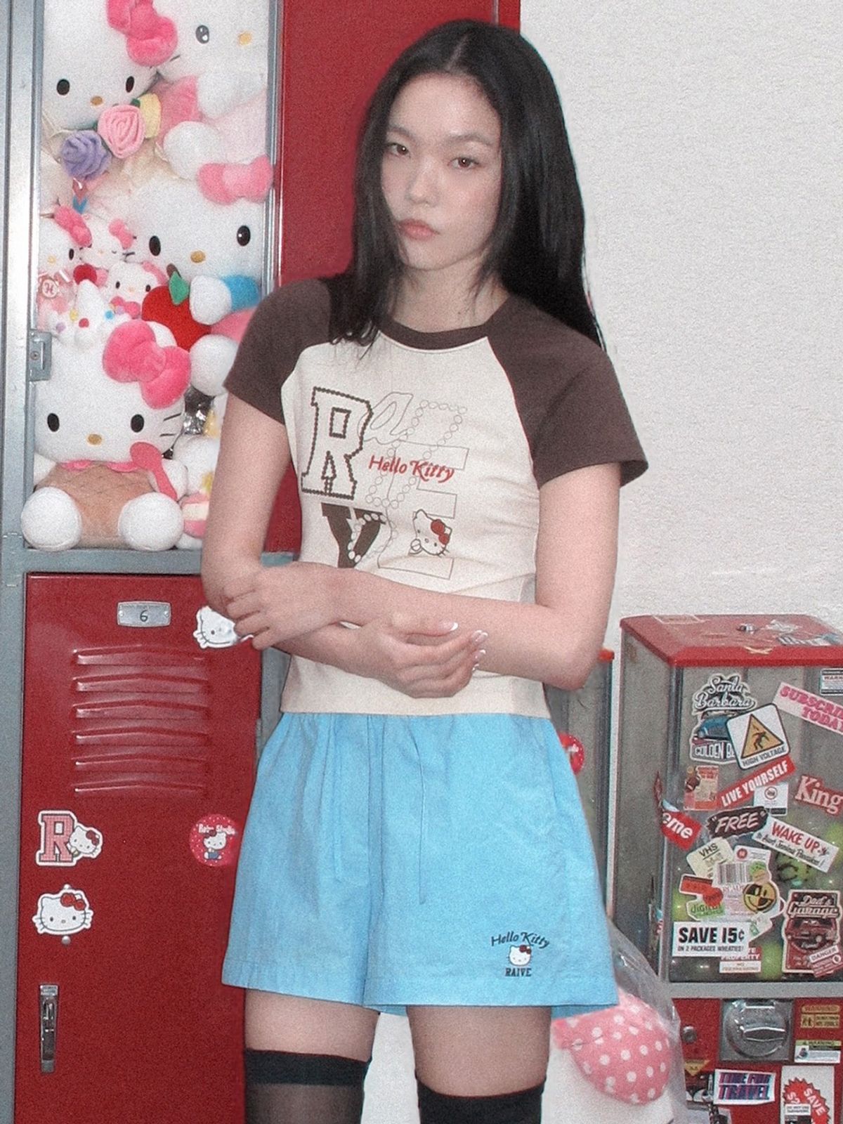 레이브(RAIVE) RAIVE X HELLO KITTY Shorts VW6ML006_2color