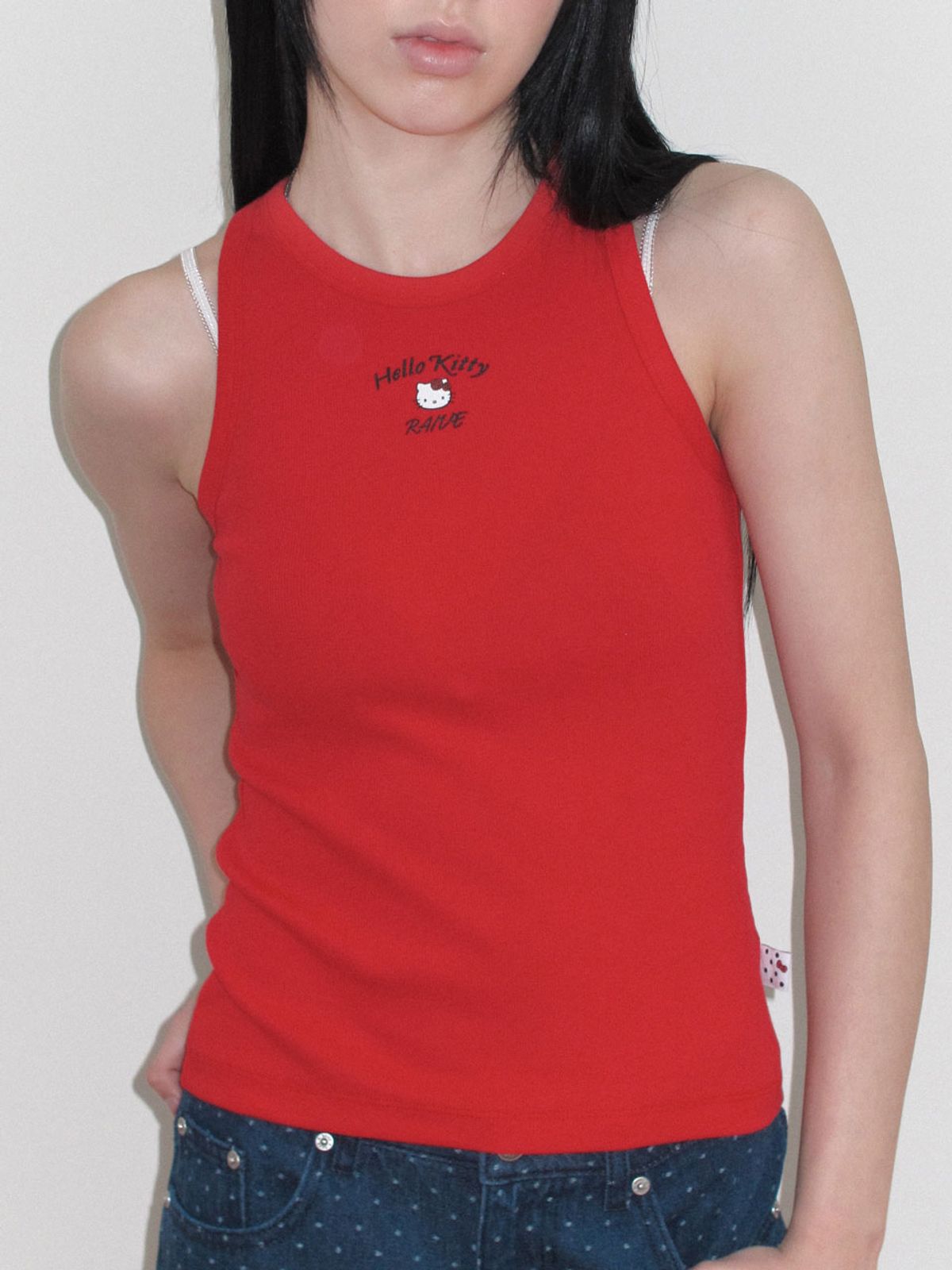 레이브(RAIVE) RAIVE X HELLO KITTY Sleeveless T-shirts VW6ME005_2color