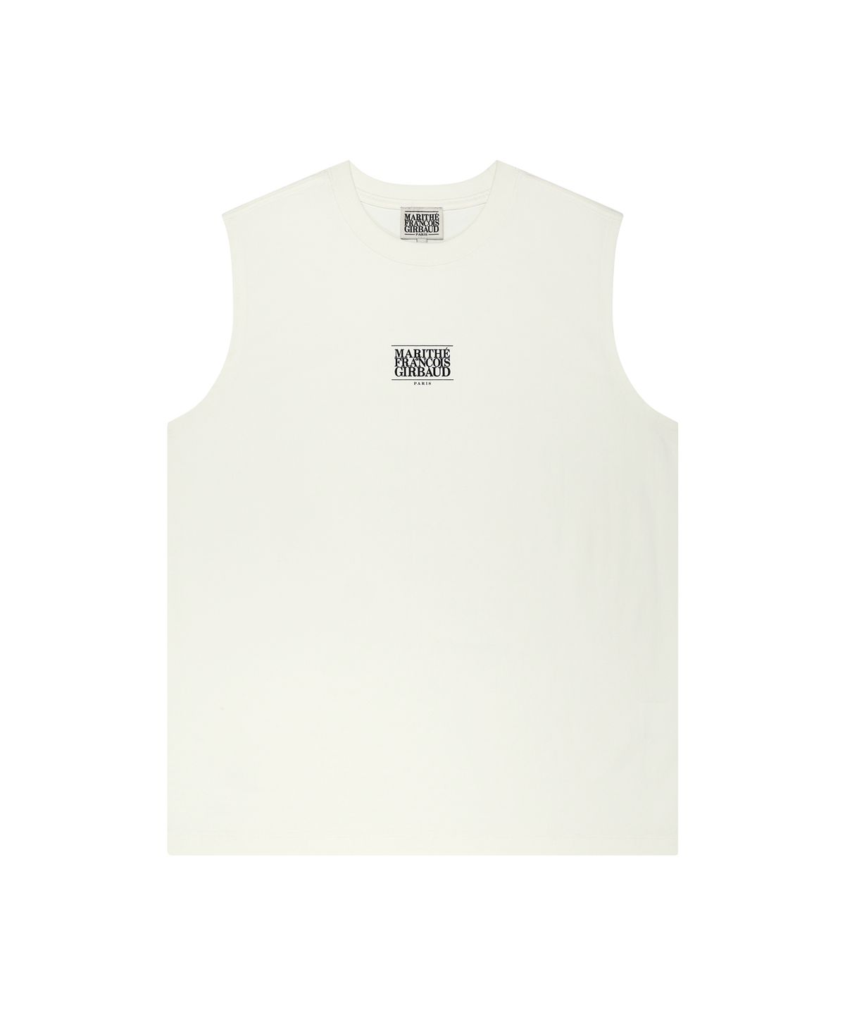 마리떼 프랑소와 저버(MARITHÉ + FRANҪOIS GIRBAUD) SORONA COOL SMALL CLASSIC LOGO SLEEVELESS ivory