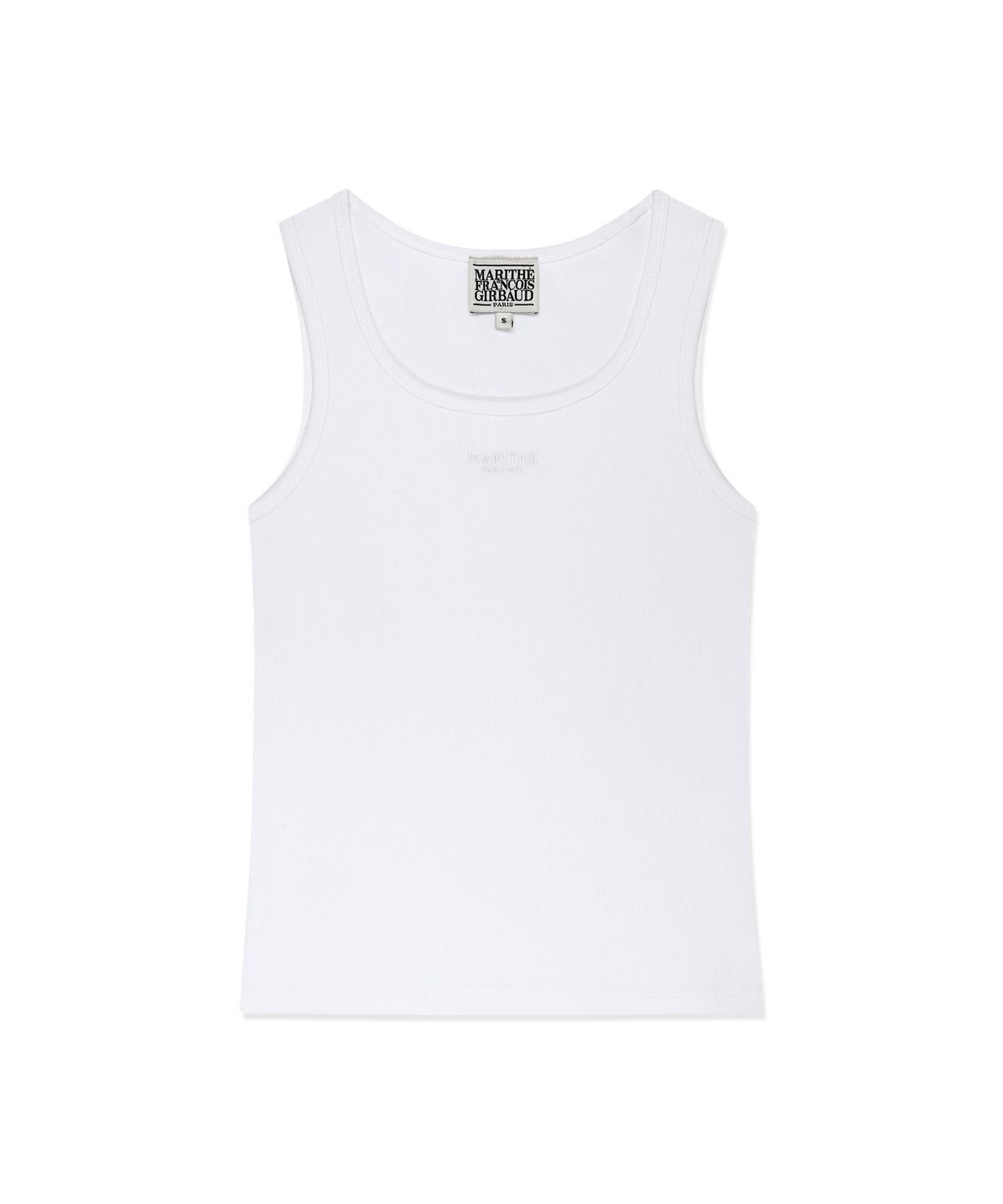 마리떼 프랑소와 저버(MARITHÉ + FRANҪOIS GIRBAUD) W REGULAR LOGO SLEEVELESS white