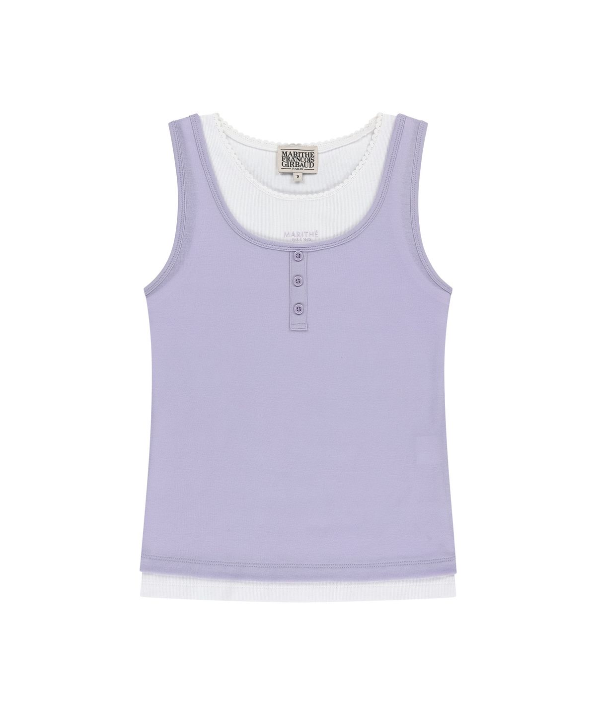 마리떼 프랑소와 저버(MARITHÉ + FRANҪOIS GIRBAUD) W LAYERED SLEEVELESS lavender