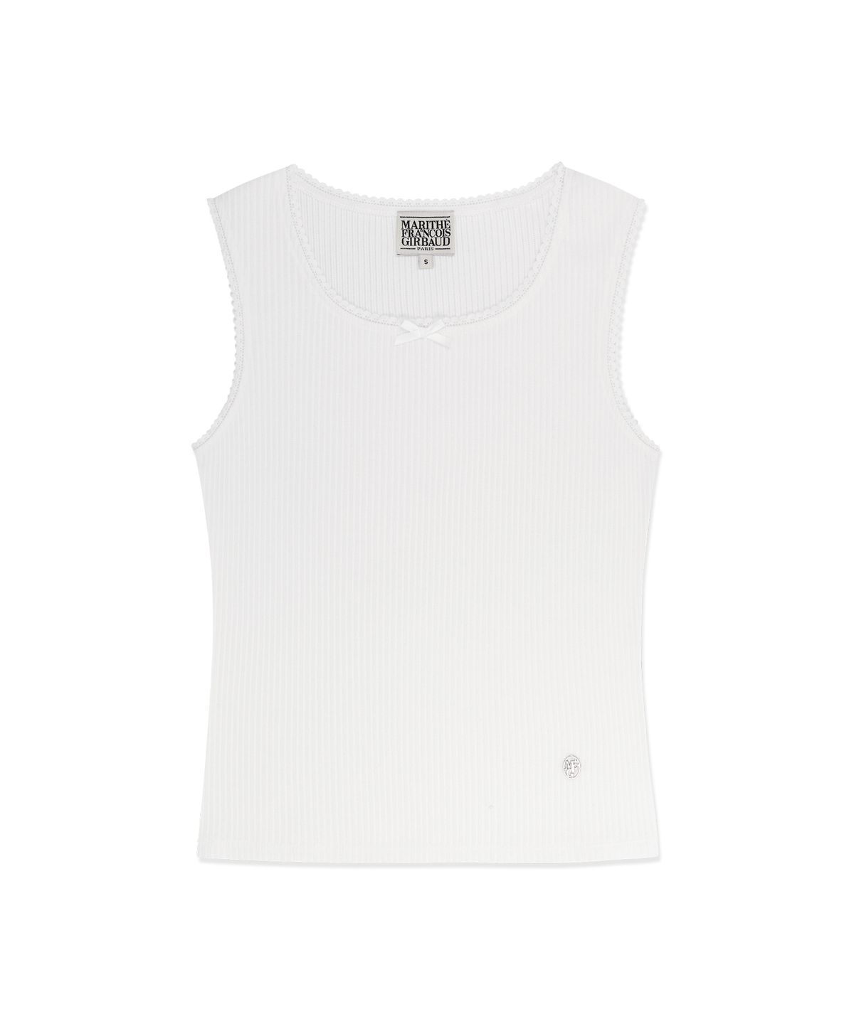 마리떼 프랑소와 저버(MARITHÉ + FRANҪOIS GIRBAUD) W LACE DETAIL SLEEVELESS white