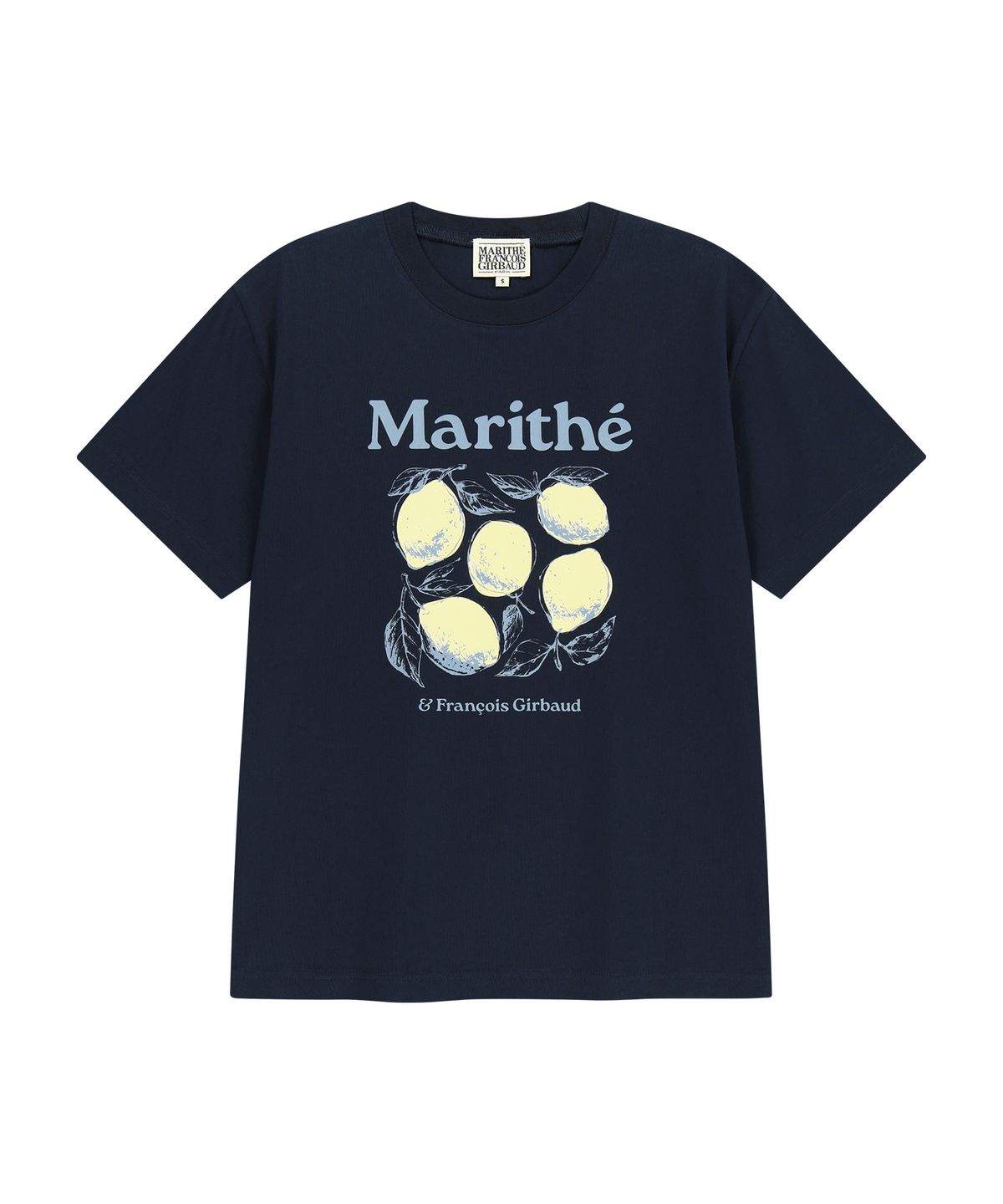마리떼 프랑소와 저버(MARITHÉ + FRANҪOIS GIRBAUD) AEROCOOL LEMON GRAPHIC TEE navy