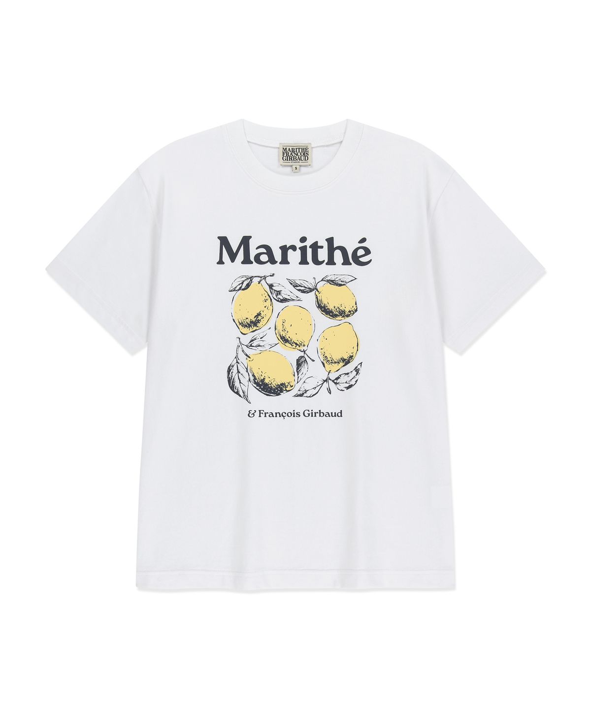 마리떼 프랑소와 저버(MARITHÉ + FRANҪOIS GIRBAUD) AEROCOOL LEMON GRAPHIC TEE white