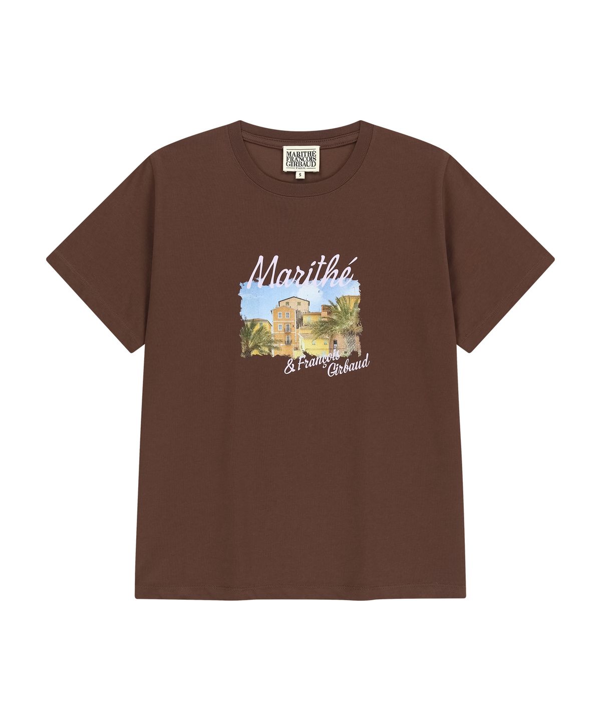 마리떼 프랑소와 저버(MARITHÉ + FRANҪOIS GIRBAUD) W AEROCOOL RESORT GRAPHIC TEE brown