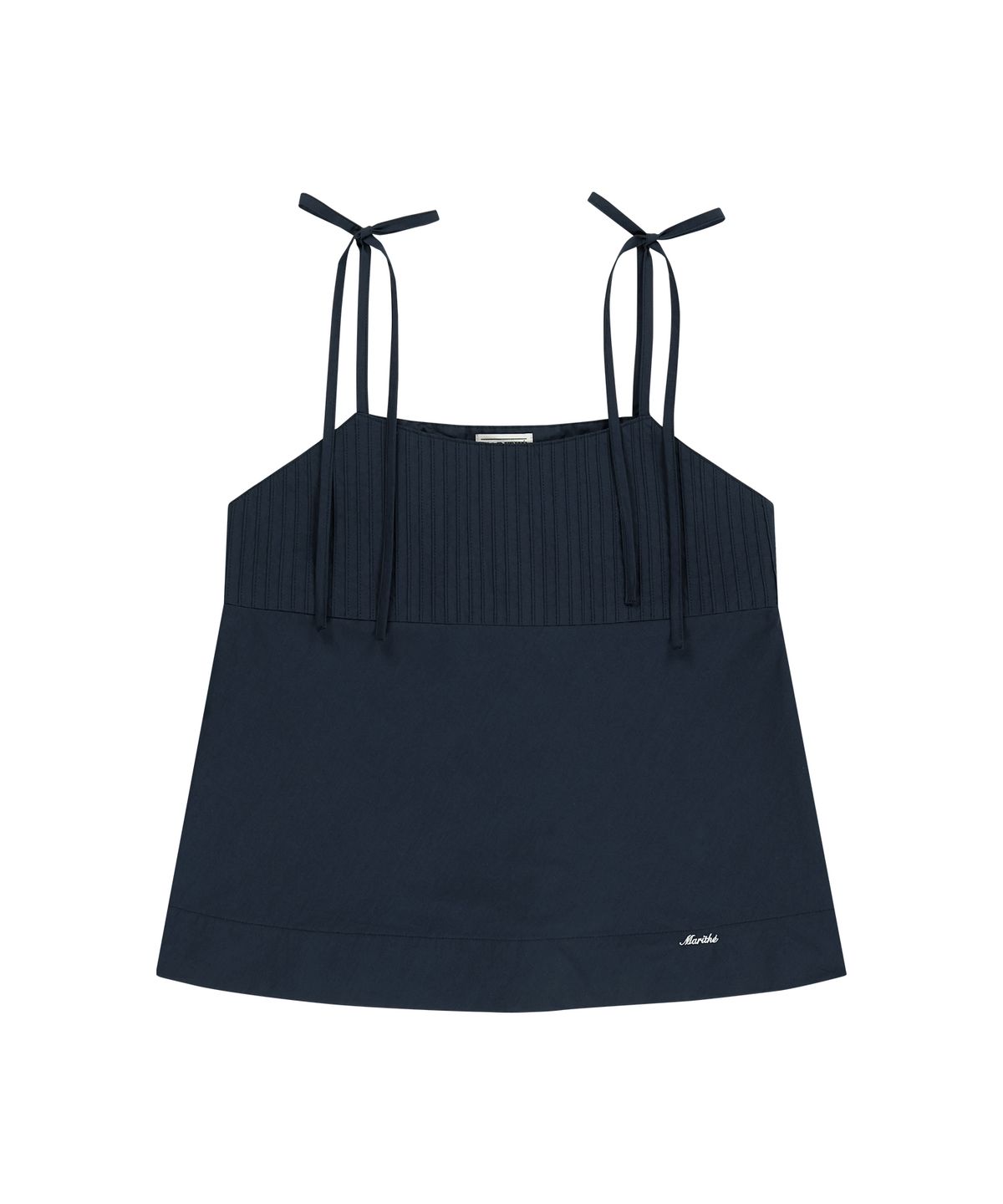 마리떼 프랑소와 저버(MARITHÉ + FRANҪOIS GIRBAUD) W PINTUCK CAMISOLE BLOUSE dark navy