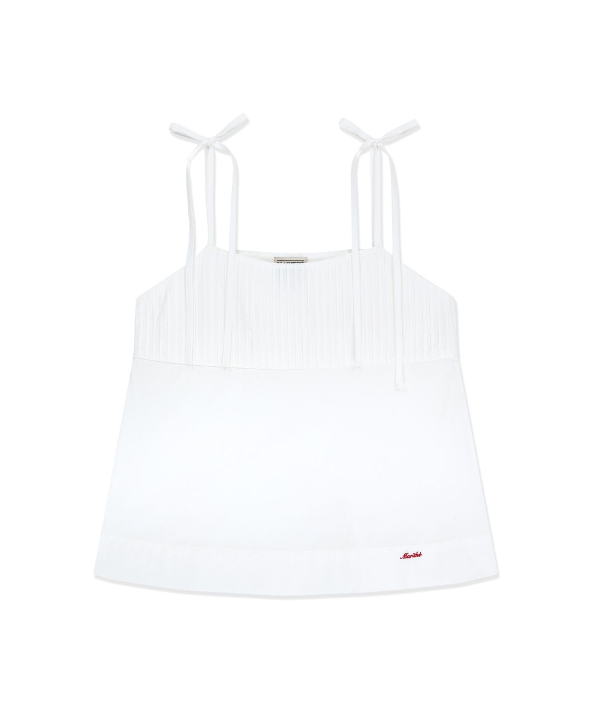 마리떼 프랑소와 저버(MARITHÉ + FRANҪOIS GIRBAUD) W PINTUCK CAMISOLE BLOUSE white