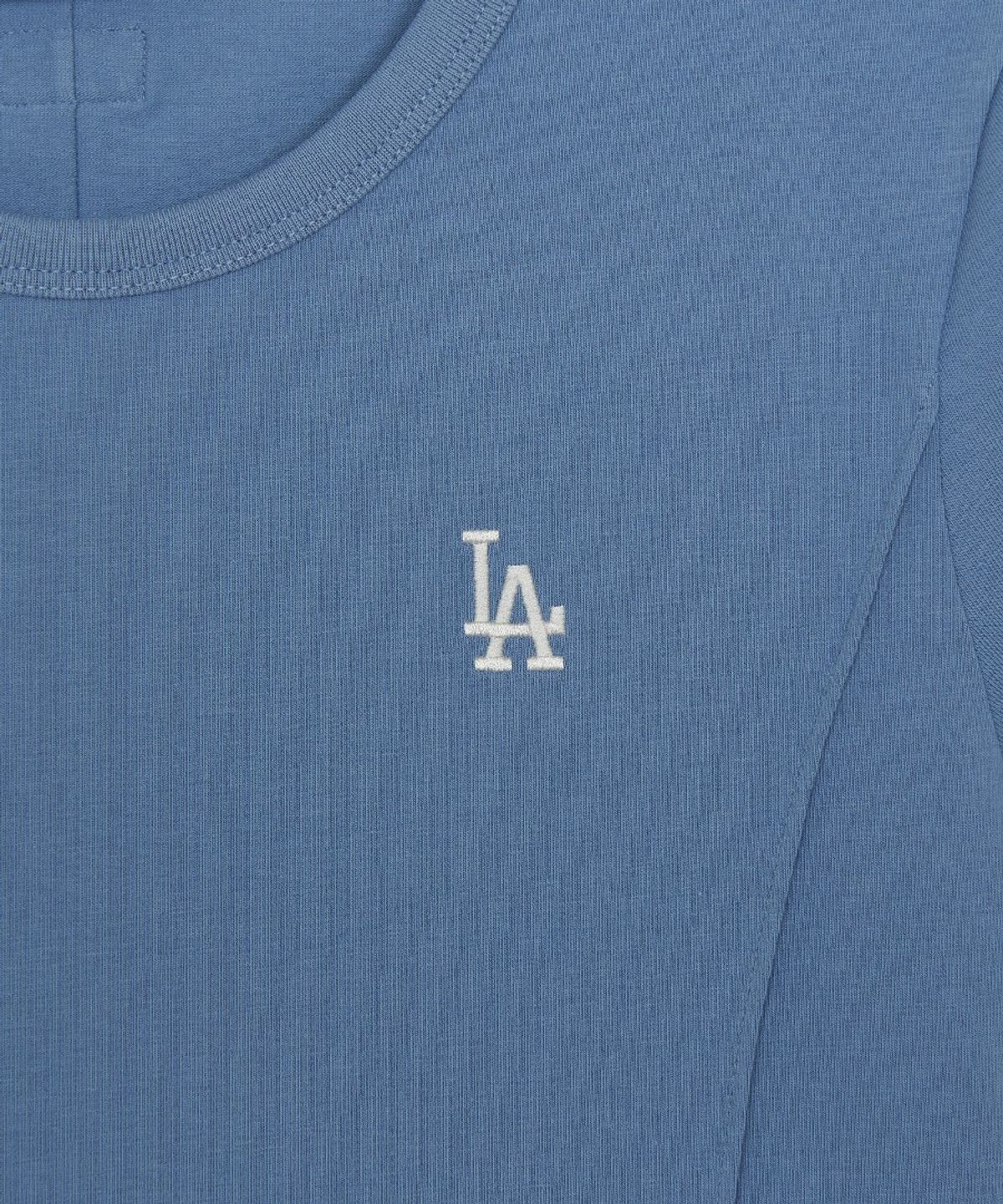 엠엘비(MLB) 여성 슬림 크롭핏 캡소매 반팔 티셔츠 LA (L.Blue)