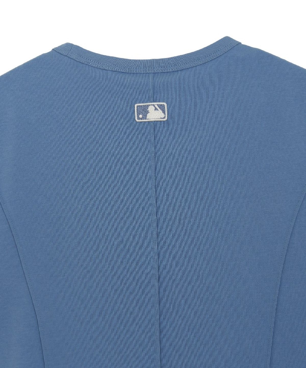 엠엘비(MLB) 여성 슬림 크롭핏 캡소매 반팔 티셔츠 LA (L.Blue)