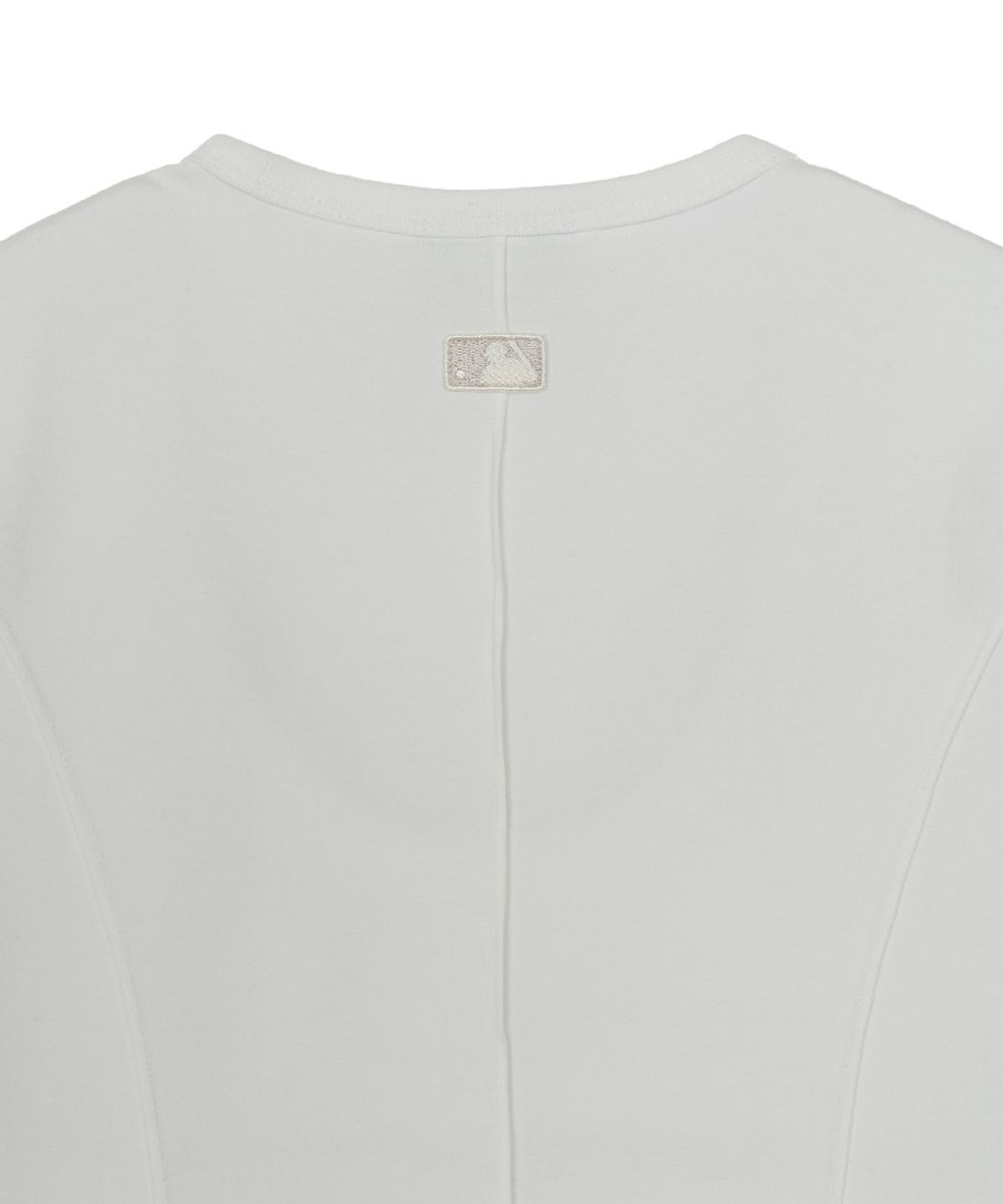 엠엘비(MLB) 여성 슬림 크롭핏 캡소매 반팔 티셔츠 NYM (White)