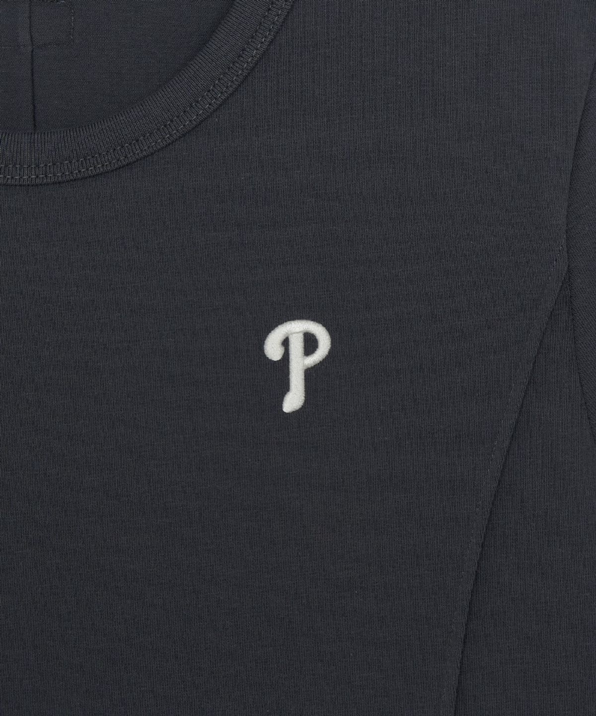 엠엘비(MLB) 여성 슬림 크롭핏 캡소매 반팔 티셔츠 PHI (D.Grey)