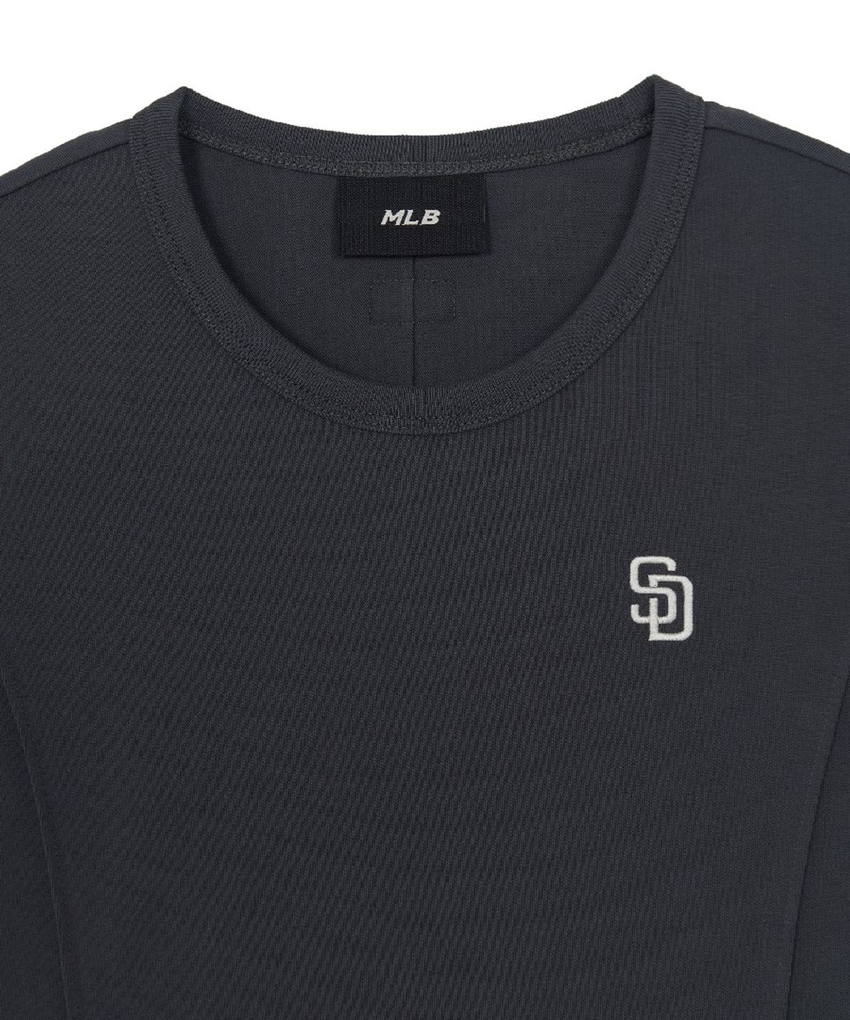 엠엘비(MLB) 여성 슬림 크롭핏 캡소매 반팔 티셔츠 SD (D.Grey)