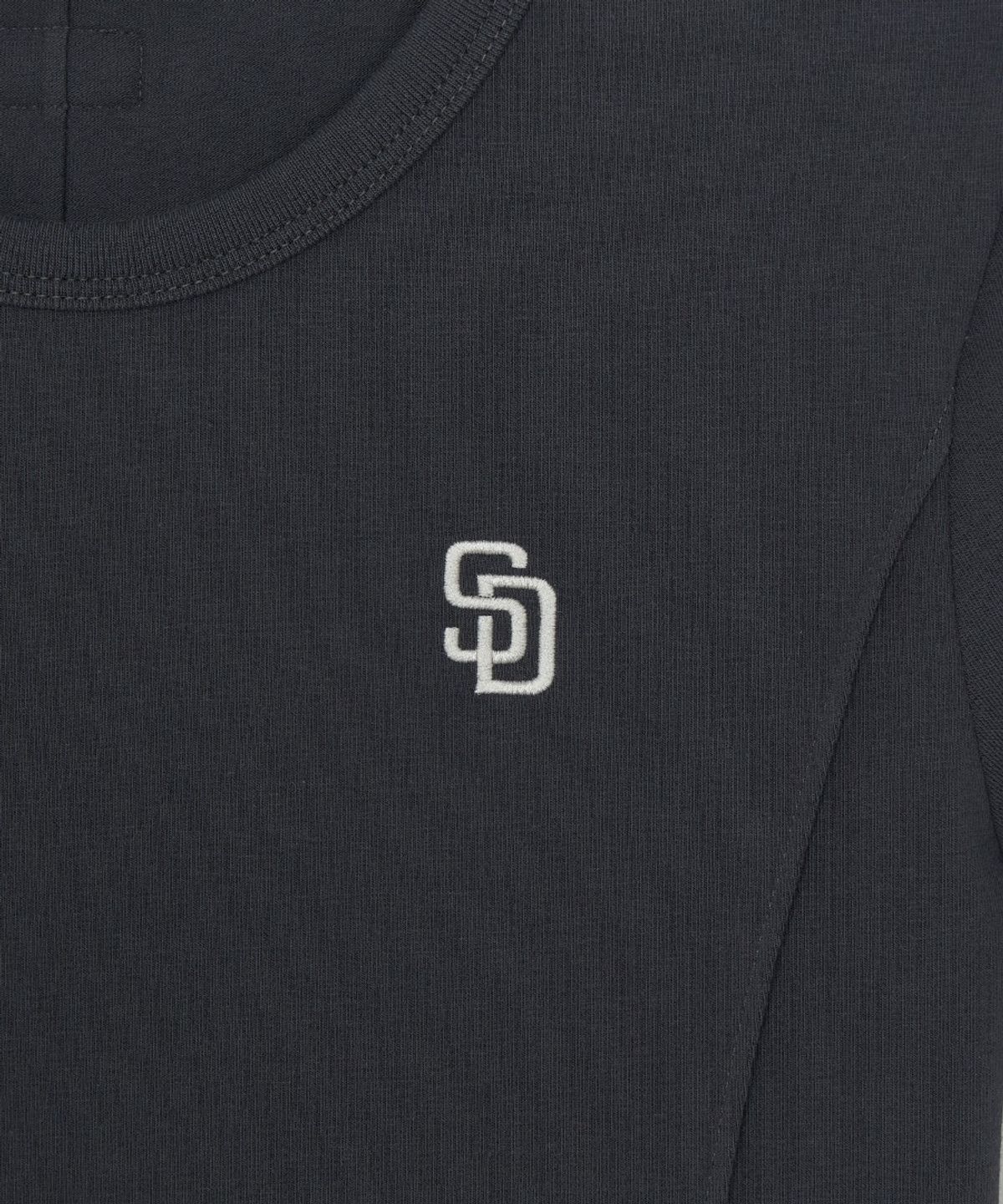 엠엘비(MLB) 여성 슬림 크롭핏 캡소매 반팔 티셔츠 SD (D.Grey)