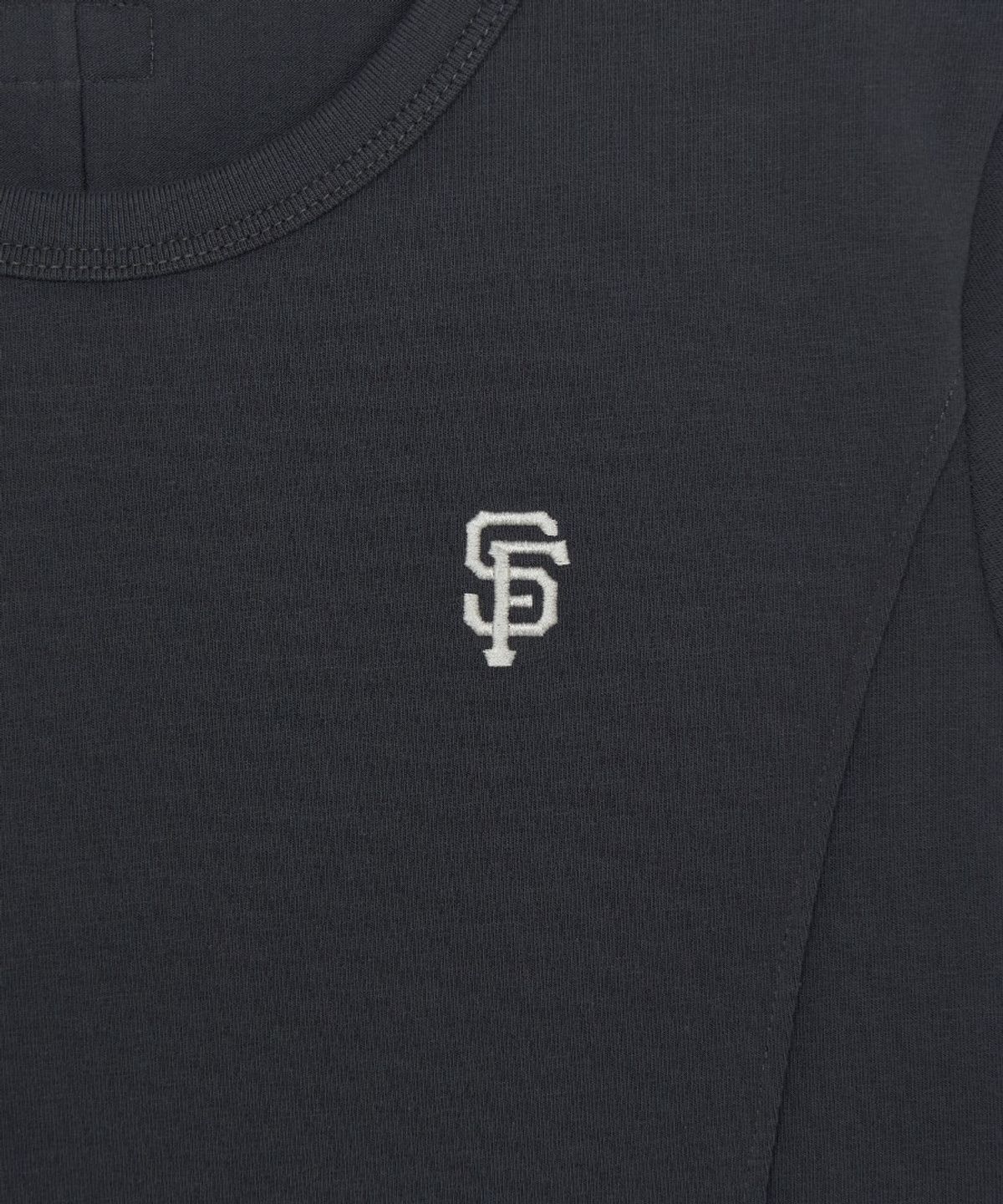 엠엘비(MLB) 여성 슬림 크롭핏 캡소매 반팔 티셔츠 SF (D.Grey)