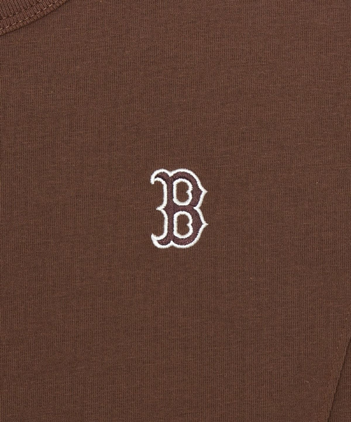 엠엘비(MLB) 여성 슬림 크롭핏 캡소매 반팔 티셔츠 BOS (Neon Brown)