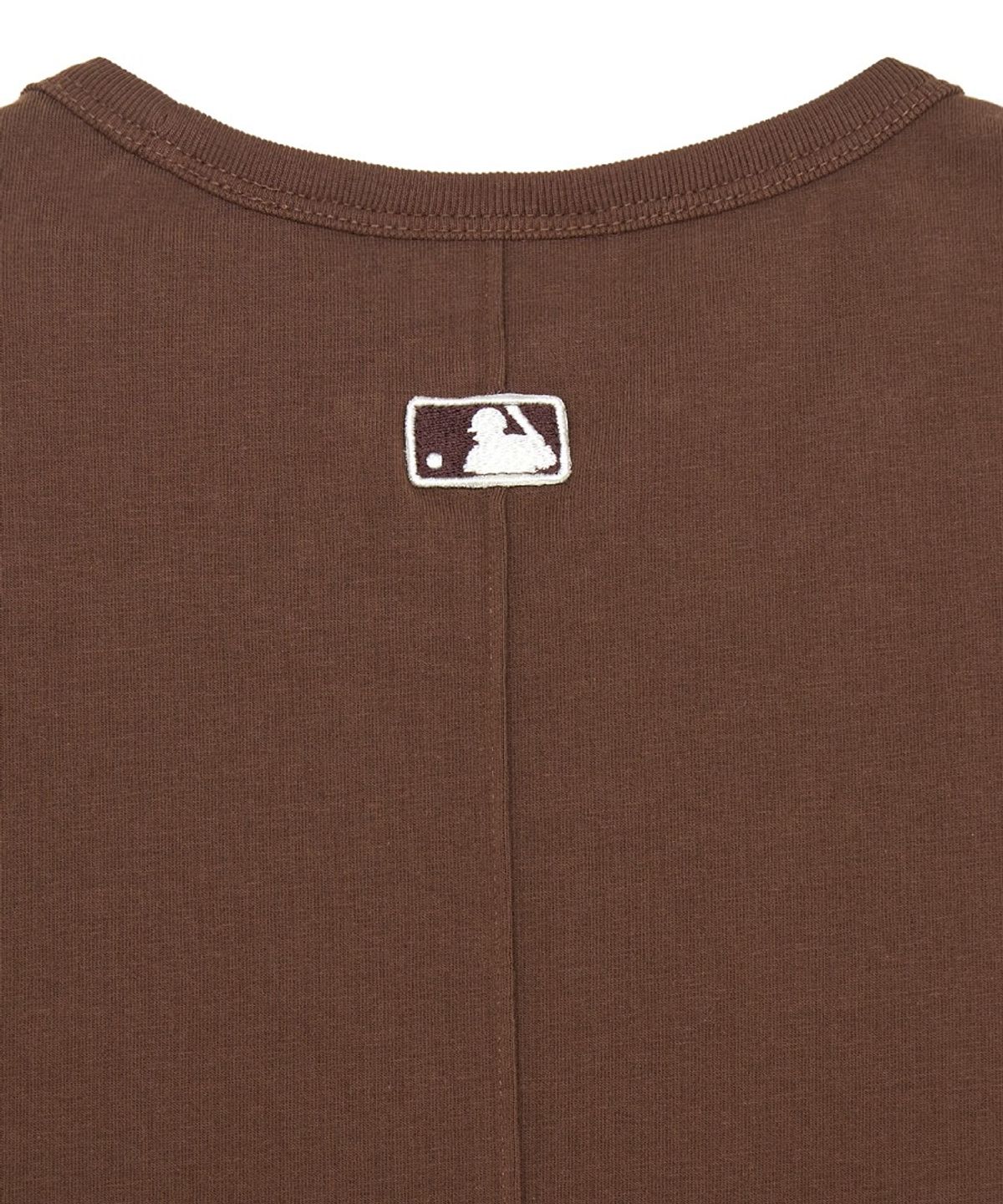 엠엘비(MLB) 여성 슬림 크롭핏 캡소매 반팔 티셔츠 BOS (Neon Brown)