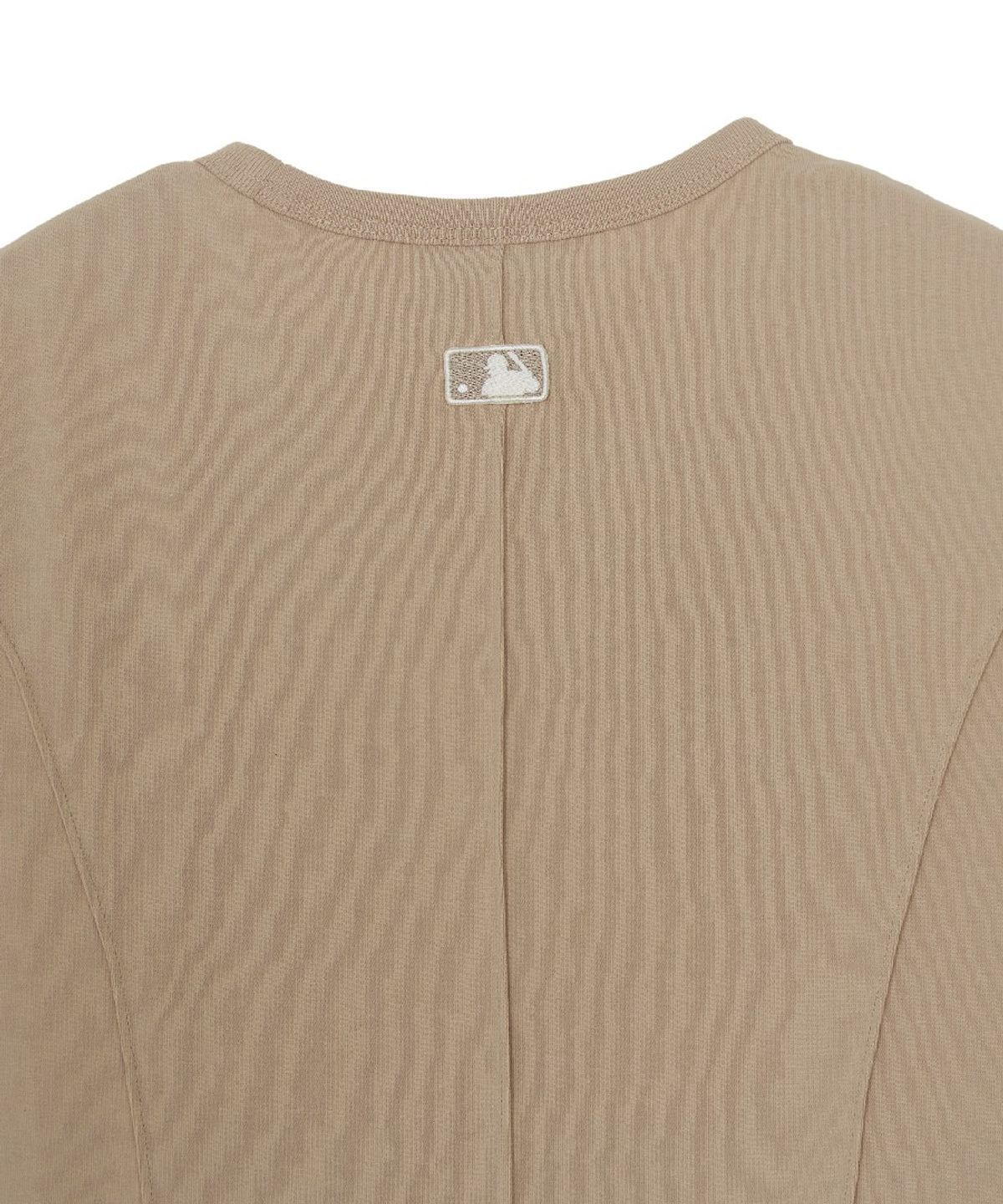 엠엘비(MLB) 여성 슬림 크롭핏 캡소매 반팔 티셔츠 NY (Mg.Sand)