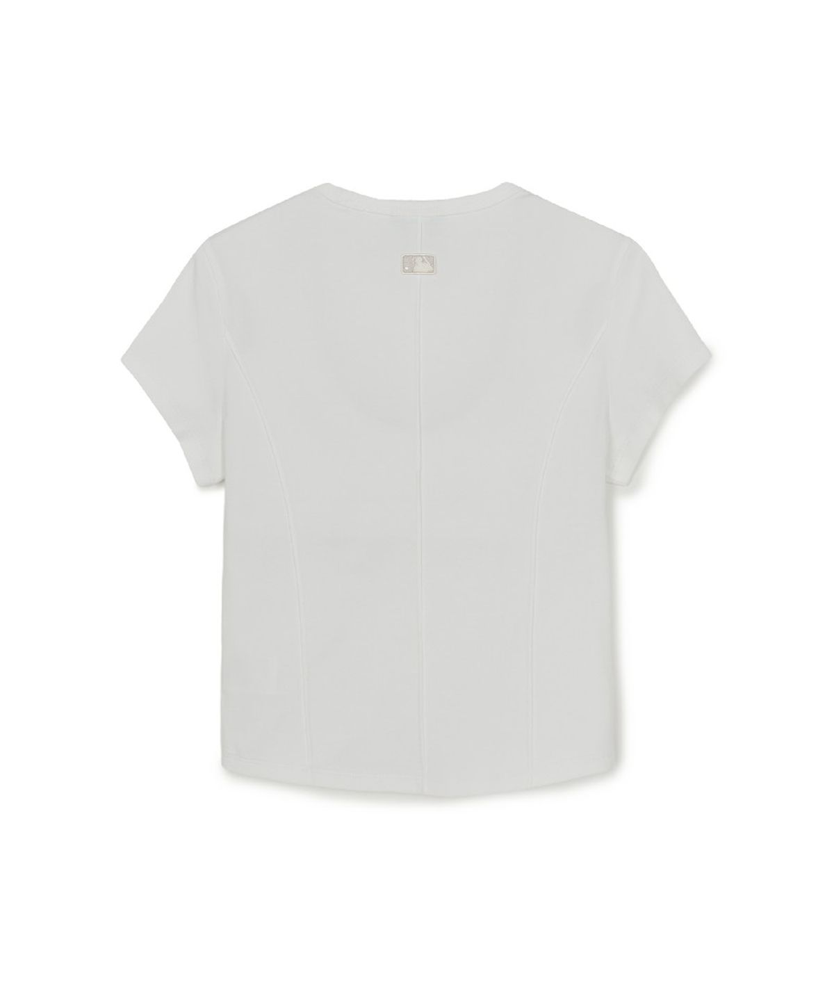 엠엘비(MLB) 여성 슬림 크롭핏 캡소매 반팔 티셔츠 NY (White)