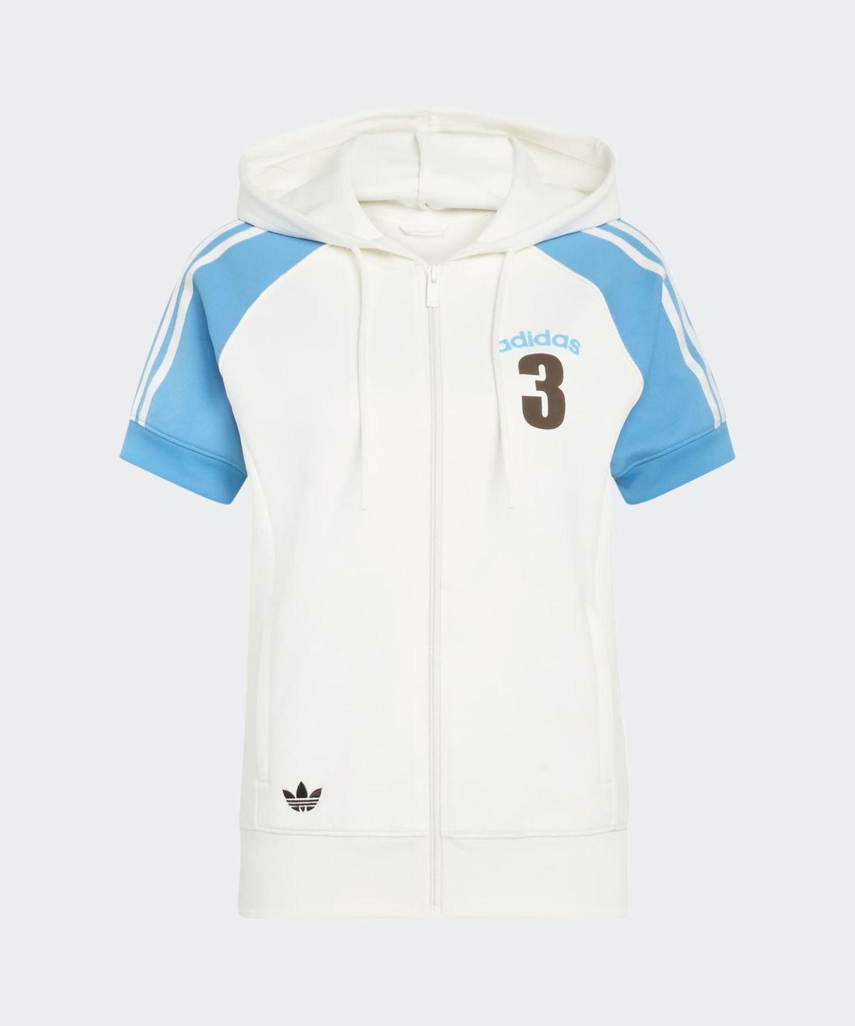 아디다스(ADIDAS) 빈티지 슈퍼스타 숏 슬리브 트랙탑 - 화이트:스카이러쉬 / KW2087