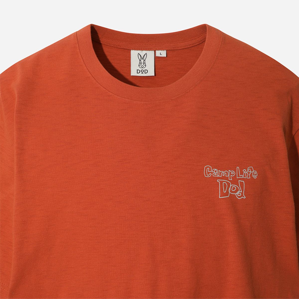 디오디(DOD) 캠프 라이프 반팔 티셔츠(ORANGE)