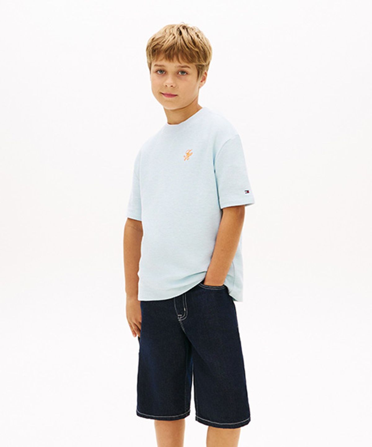 타미힐피거 키즈(TOMMY HILFIGER KIDS) 스크립트 저지 티셔츠