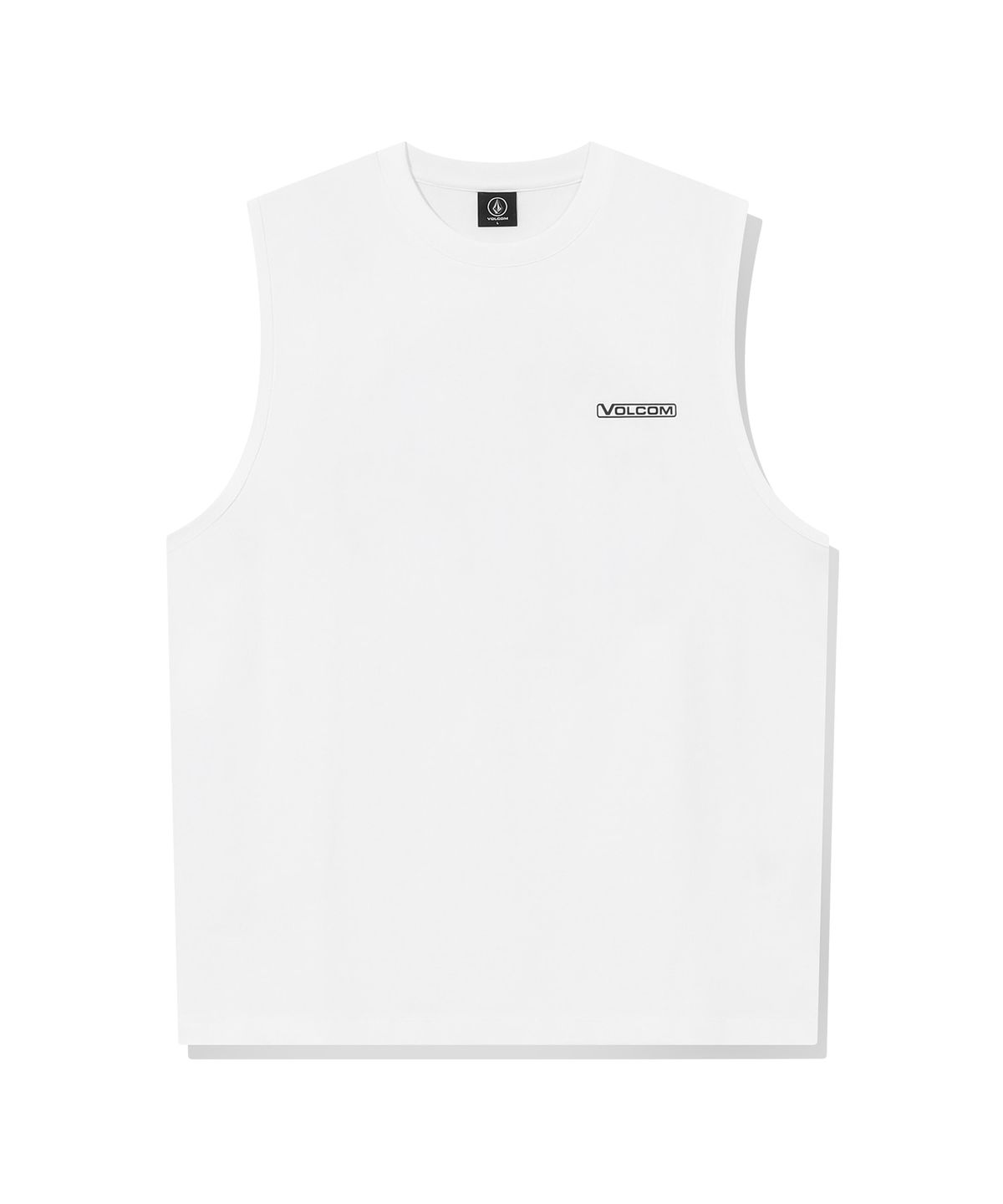 볼컴(VOLCOM) 볼컴 서머 에센셜 탱크탑 라운드 티셔츠(오프 화이트)