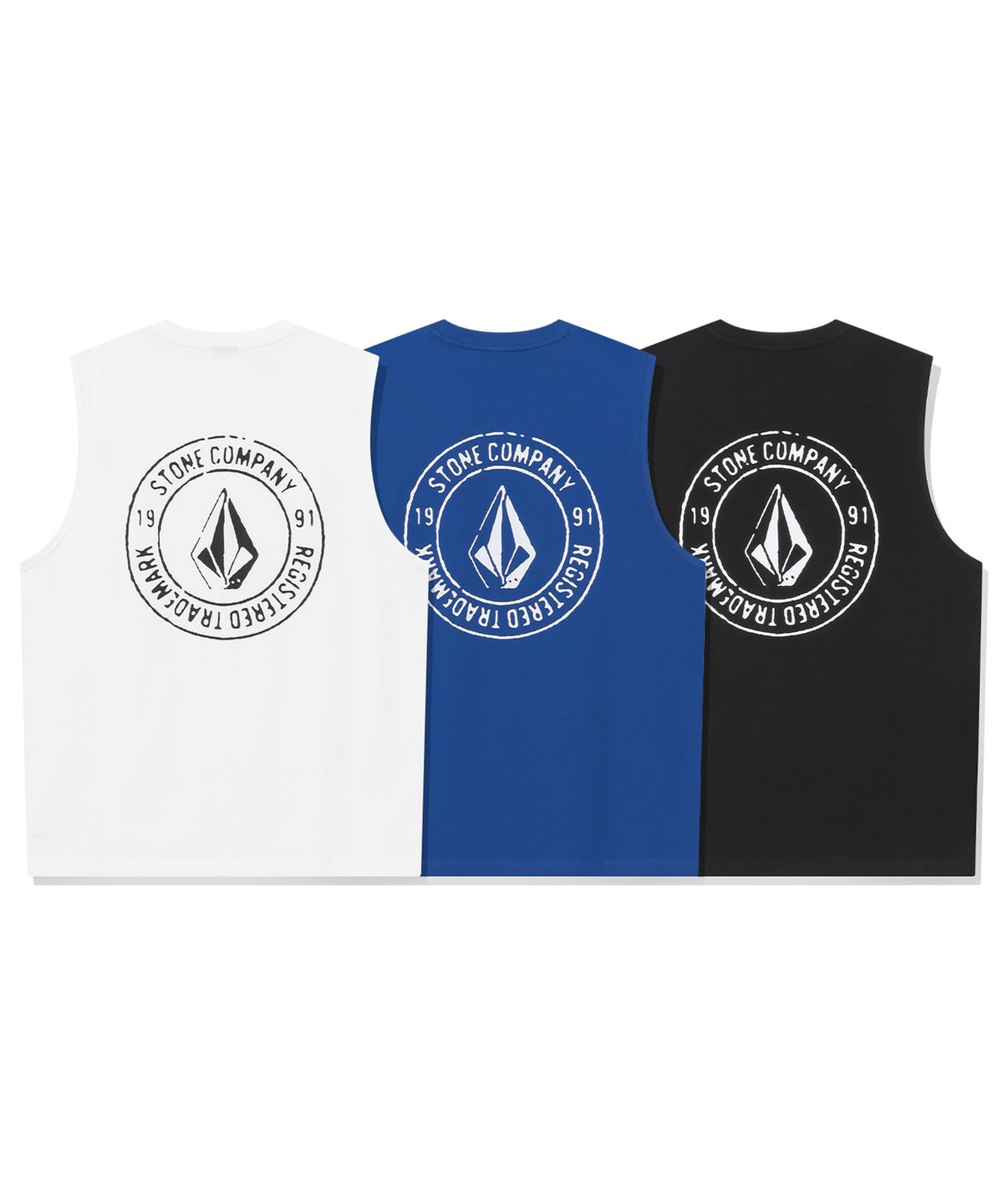 볼컴(VOLCOM) 볼컴 서머 에센셜 탱크탑 라운드 티셔츠(오프 화이트)