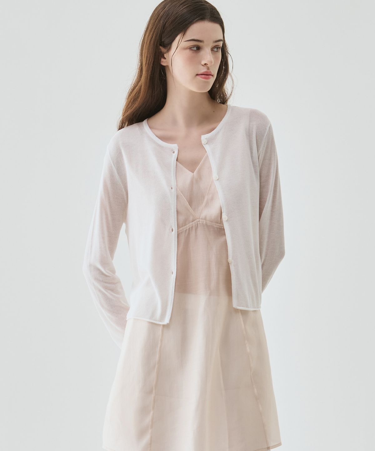 드로우핏 우먼(DRAWFIT WOMEN) 브리즈 니트 가디건 [BLACK]