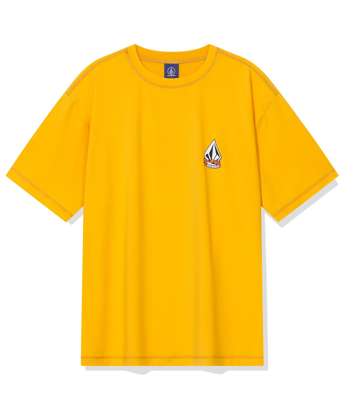 볼컴(VOLCOM) 볼컴 샤카 반팔 래시가드(머스타드)