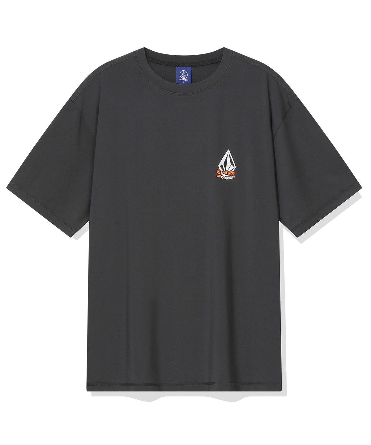 볼컴(VOLCOM) 볼컴 샤카 반팔 래시가드(차콜)