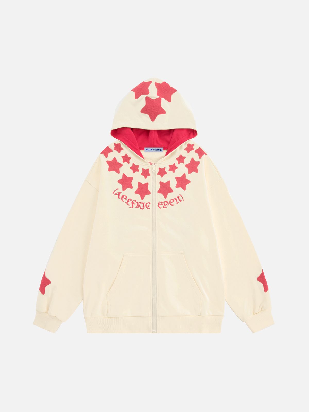 엘프릭 에덴(AELFRIC EDEN) Chain Stitch Eden Star Zip Up Hoodie 후드집업 AE25CHQ20332-01BBRB