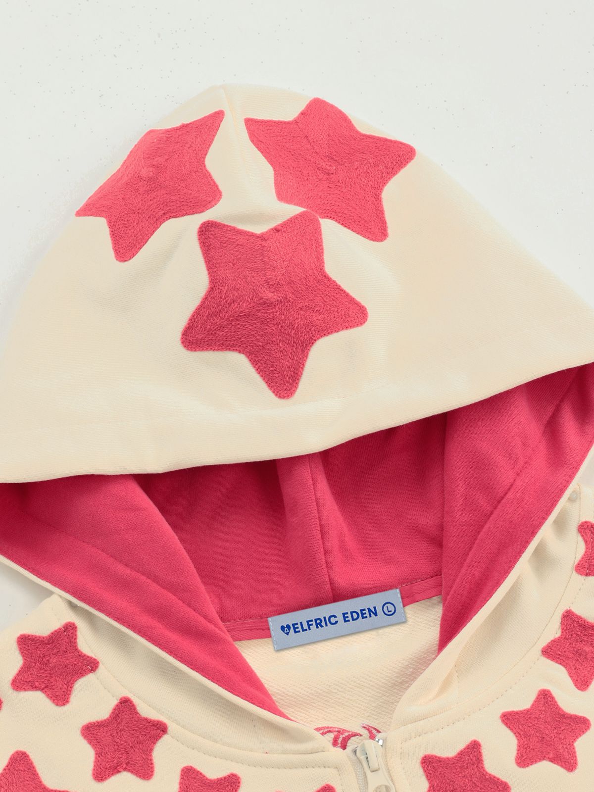 엘프릭 에덴(AELFRIC EDEN) Chain Stitch Eden Star Zip Up Hoodie 후드집업 AE25CHQ20332-01BBRB