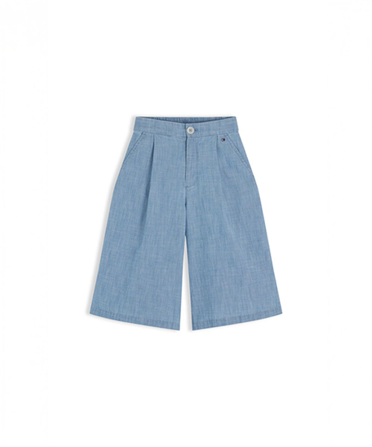 타미힐피거 키즈(TOMMY HILFIGER KIDS) 샴브레이 버뮤다 데님팬츠