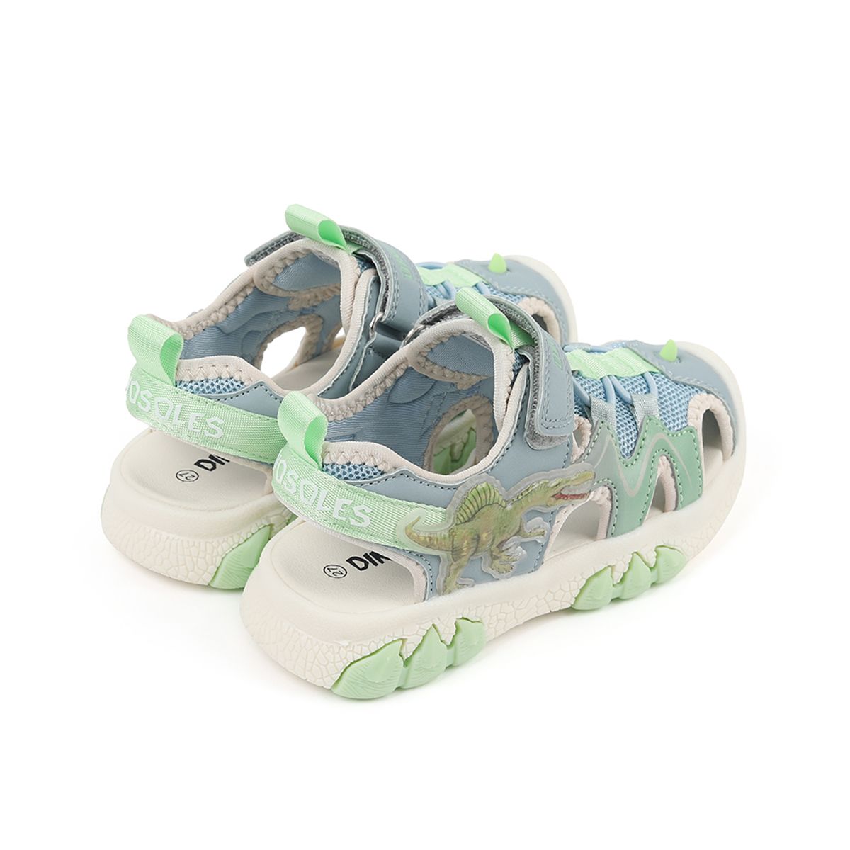 다이노솔즈(DINOSOLES) 와일드 랩터 샌들 키즈 민트