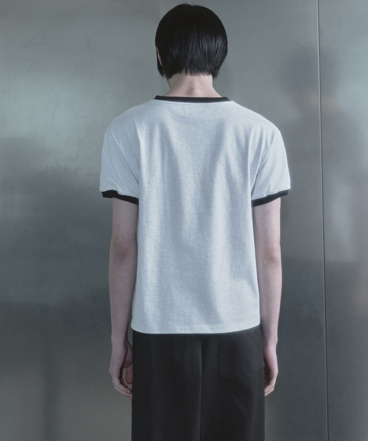 키류(KIRYU) SPECTRUM RINGER T-SHIRT_WHITE MELANGE