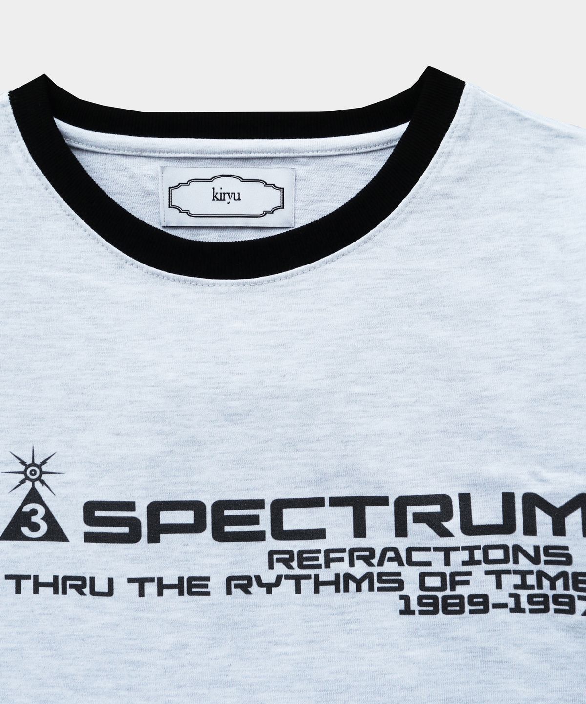 키류(KIRYU) SPECTRUM RINGER T-SHIRT_WHITE MELANGE