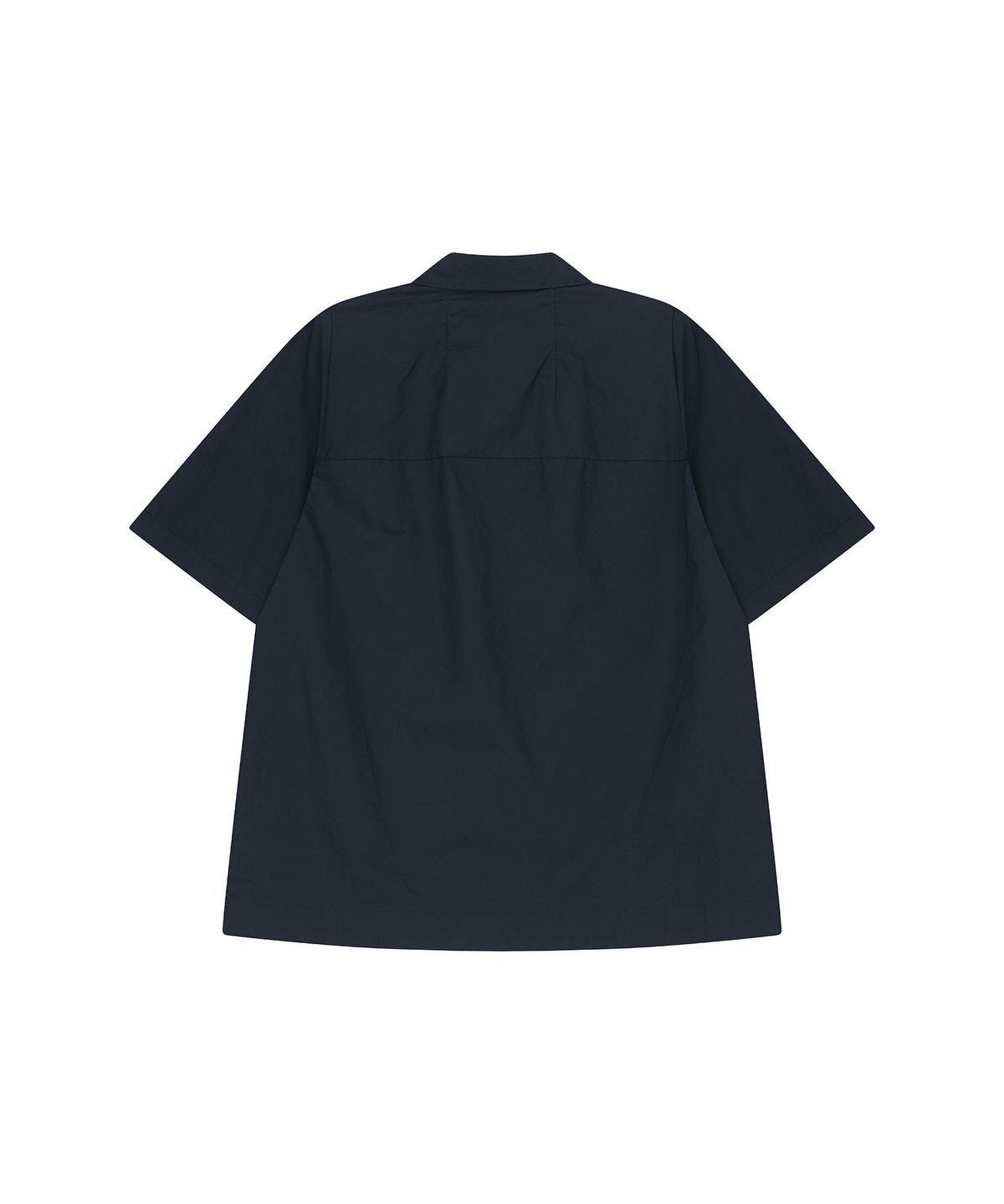 비자비(VIS A VIS) HALF SLEEVED COTTON BUTTON DOWN SHIRT (NAVY)