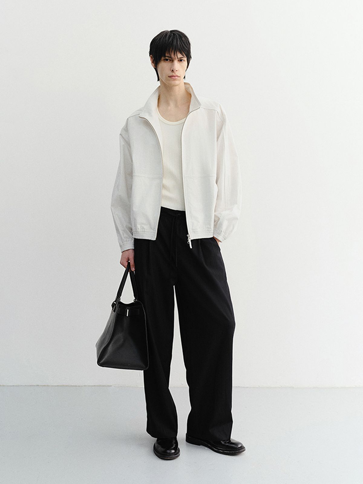 던스트 포 맨(DUNST FOR MEN) RELAXED SLEEVELESS TOP_UDTS6B321_IVORY