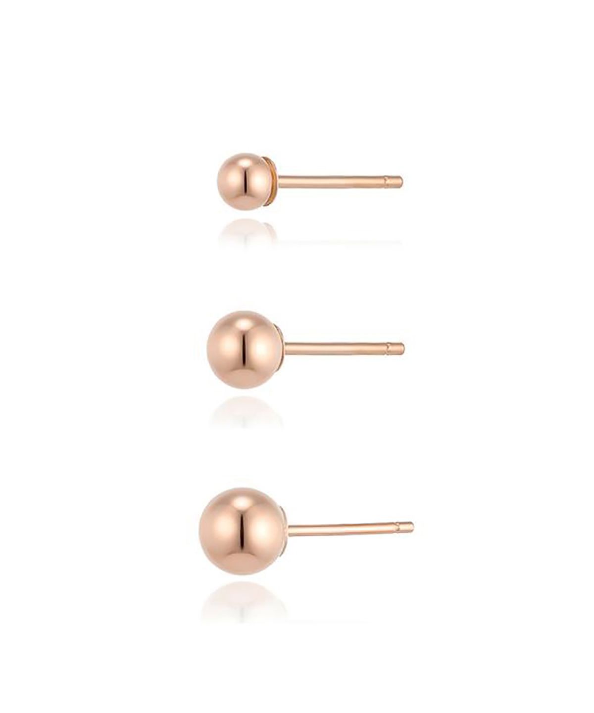 로이드(LLOYD) 3/4/5mm 미니멀 볼 14K 골드 (반쪽) 귀걸이 LPFP3A44G