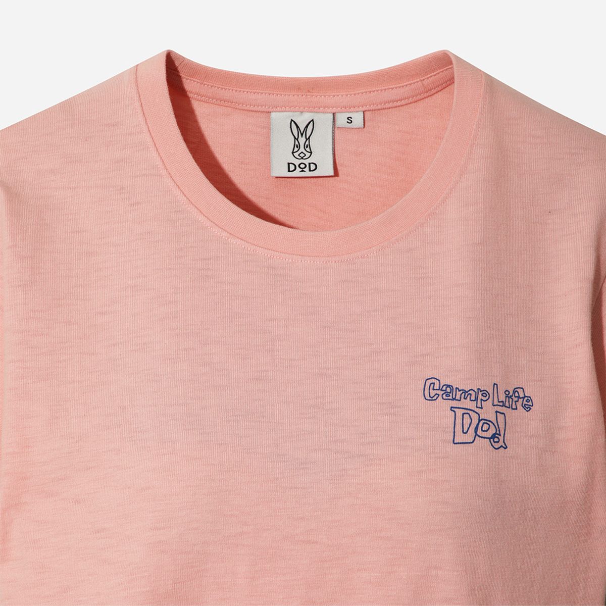 디오디(DOD) 여성) 캠프 라이프 반팔 티셔츠(LIGHT PINK)