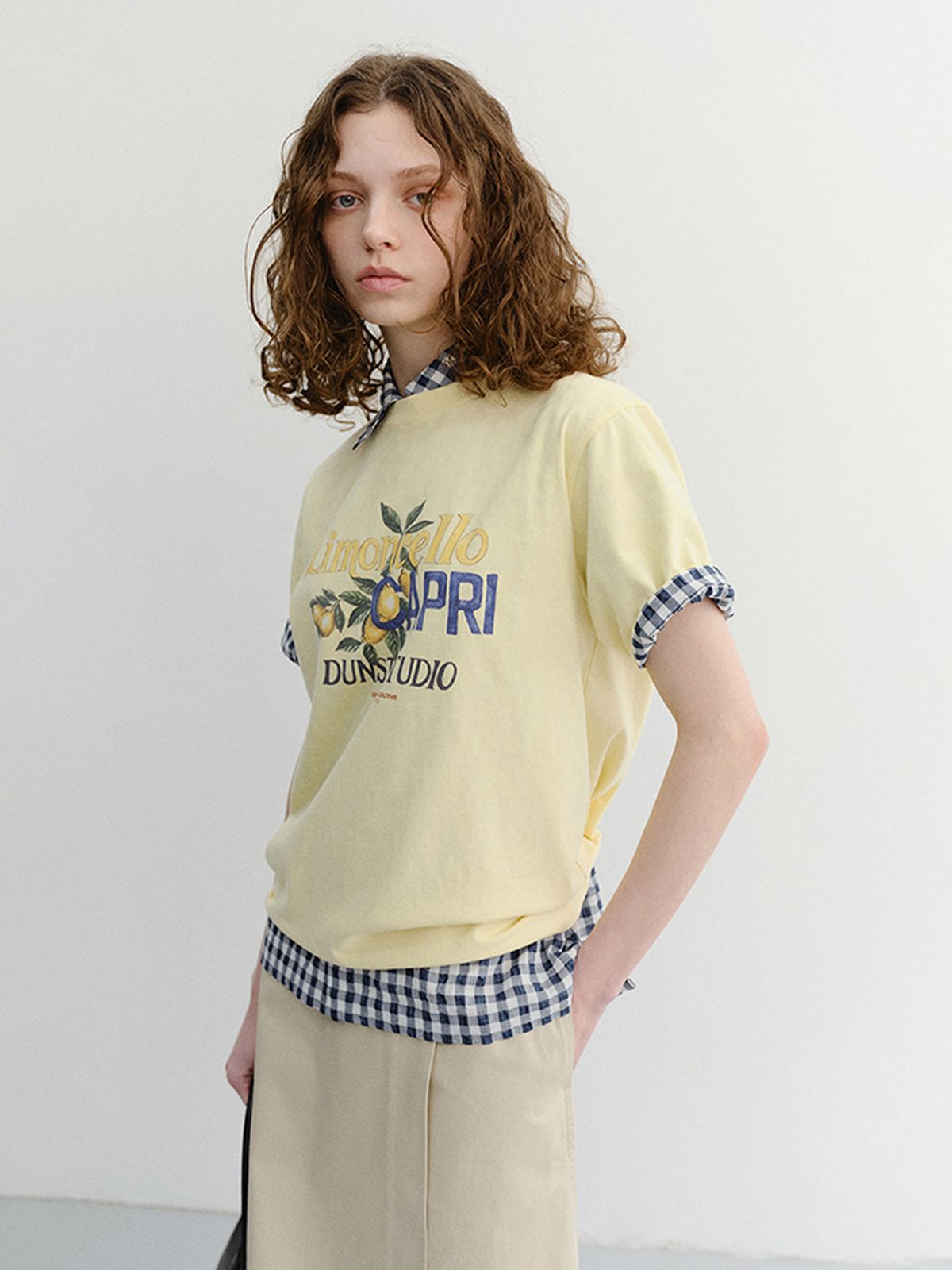 던스트(DUNST) UNISEX LIMONCELLO T-SHIRT_UDTS6B148_LEMON