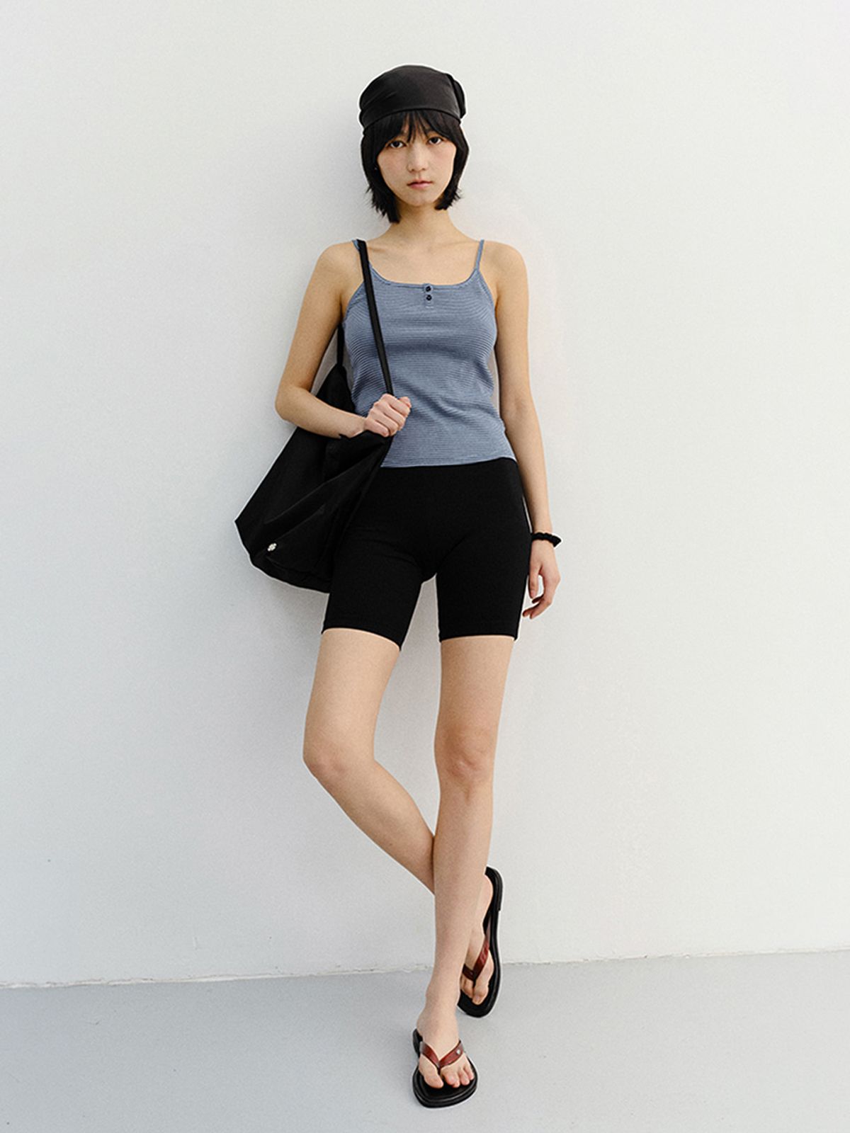 던스트(DUNST) PETIT SLEEVELESS TOP_UDTS6B230_BLUE STRIPE