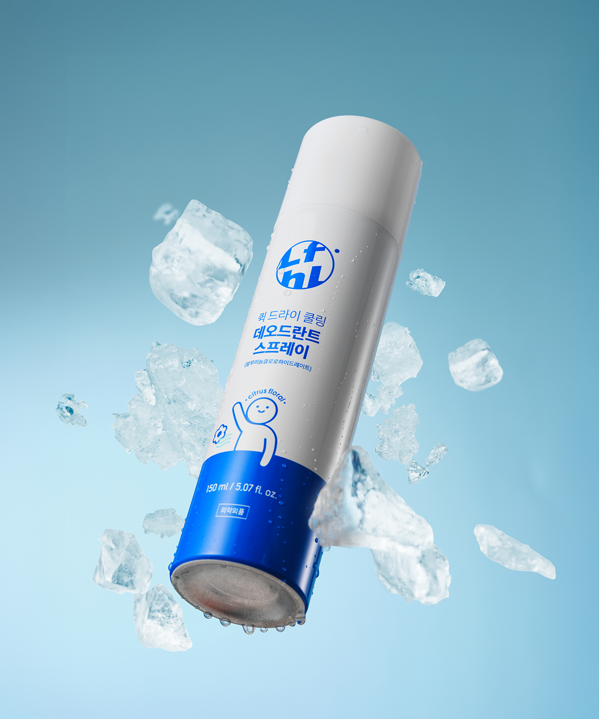라이프홀릭(LIFE HOLIC) [땀 케어] 퀵 드라이 쿨링 데오드란트 스프레이 150ml 2개